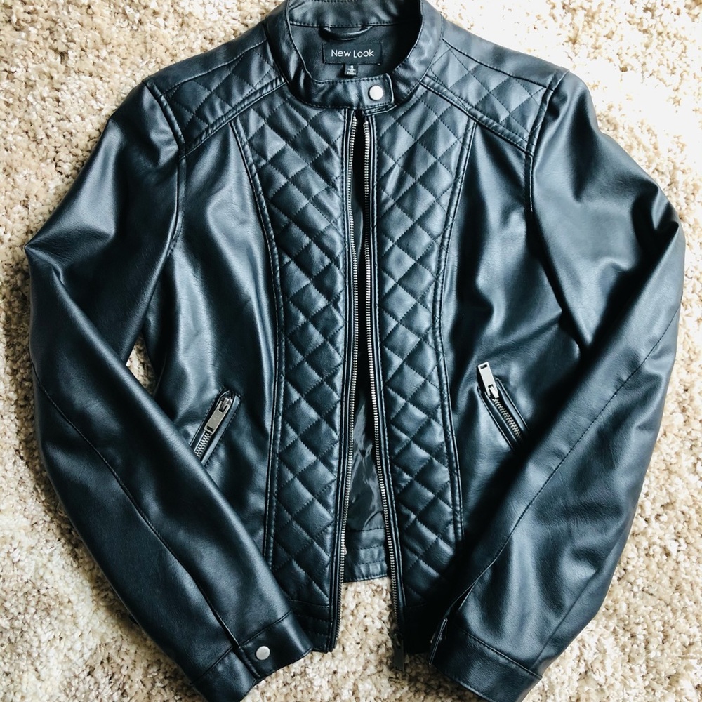 Black Faux Leather Jacket